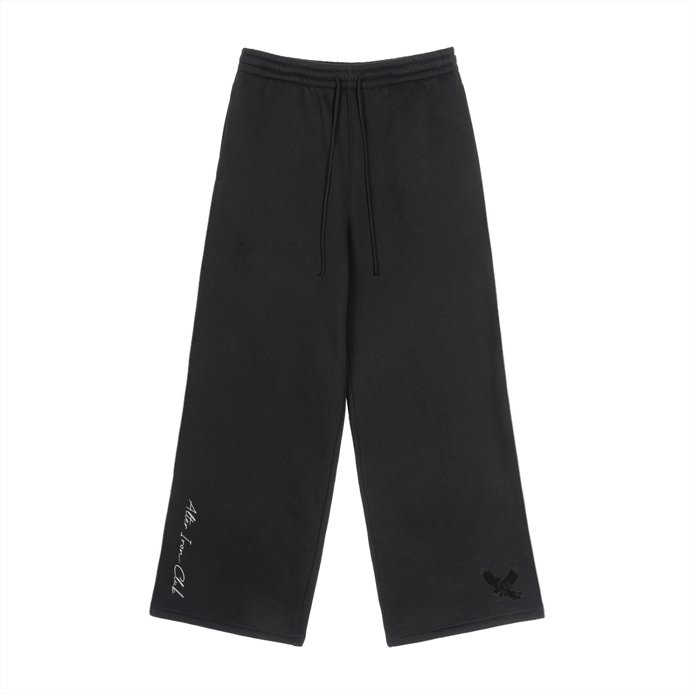 Fleece Drawstring Straight-Leg Sweatpants