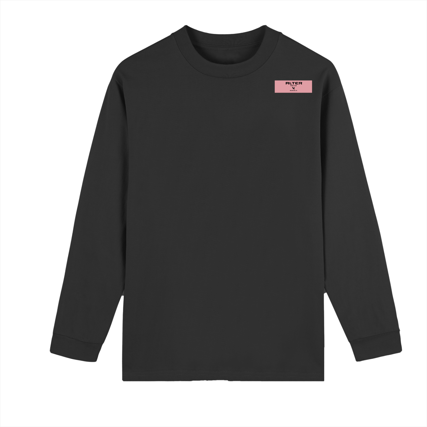 Crew Neck Drop Shoulder Long Sleeve Shirt