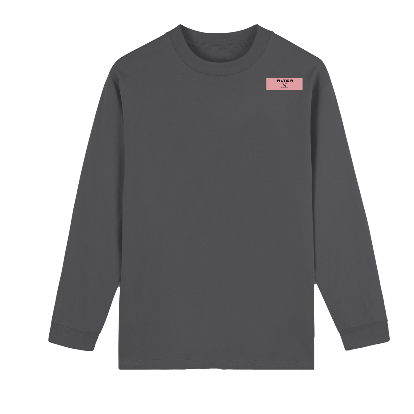 Crew Neck Drop Shoulder Long Sleeve Shirt