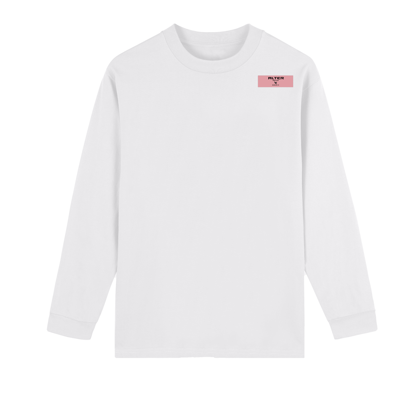 Crew Neck Drop Shoulder Long Sleeve Shirt