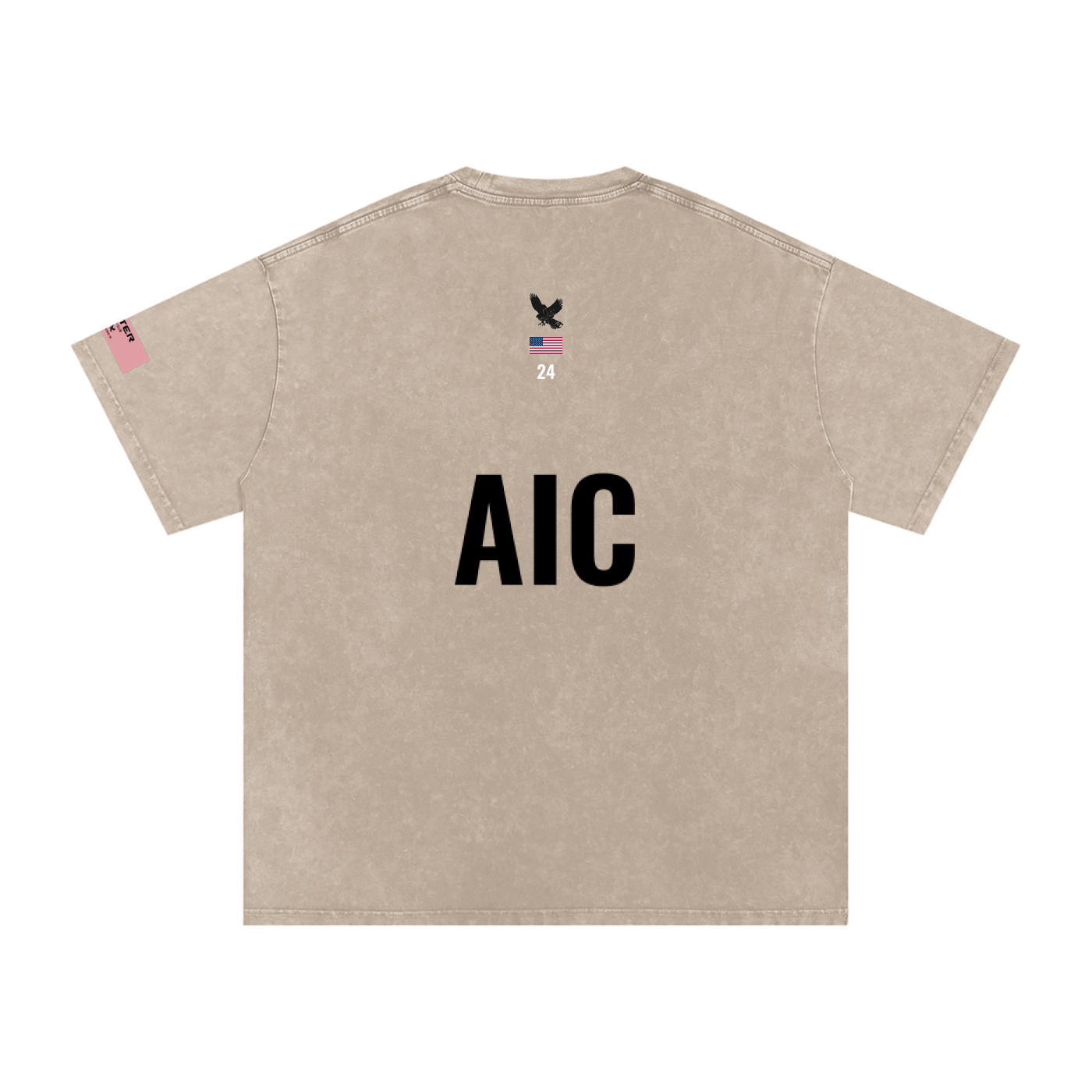 Snow Washed Oversized Cotton T-Shirt