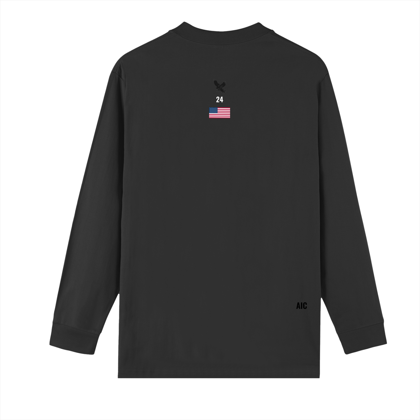 Crew Neck Drop Shoulder Long Sleeve Shirt