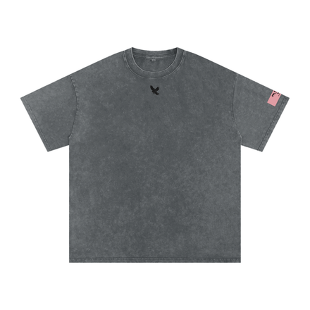 Snow Washed Oversized Cotton T-Shirt