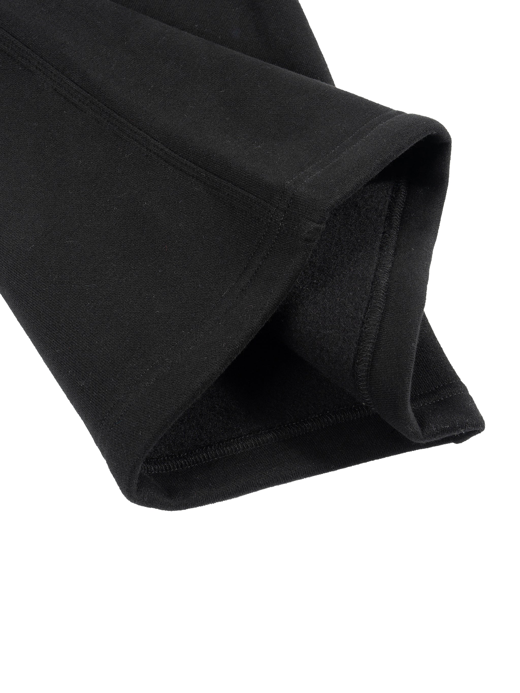 Fleece Drawstring Straight-Leg Sweatpants